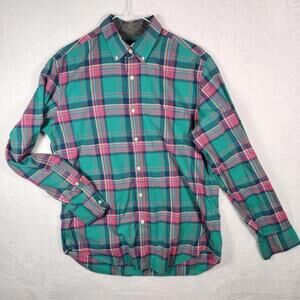 J Crew‎ Multicolor Plaid Long Sleeve Button Down Shirt Size Medium
